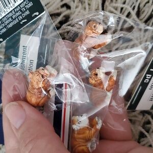 Four Bulldog Miniature Figurines